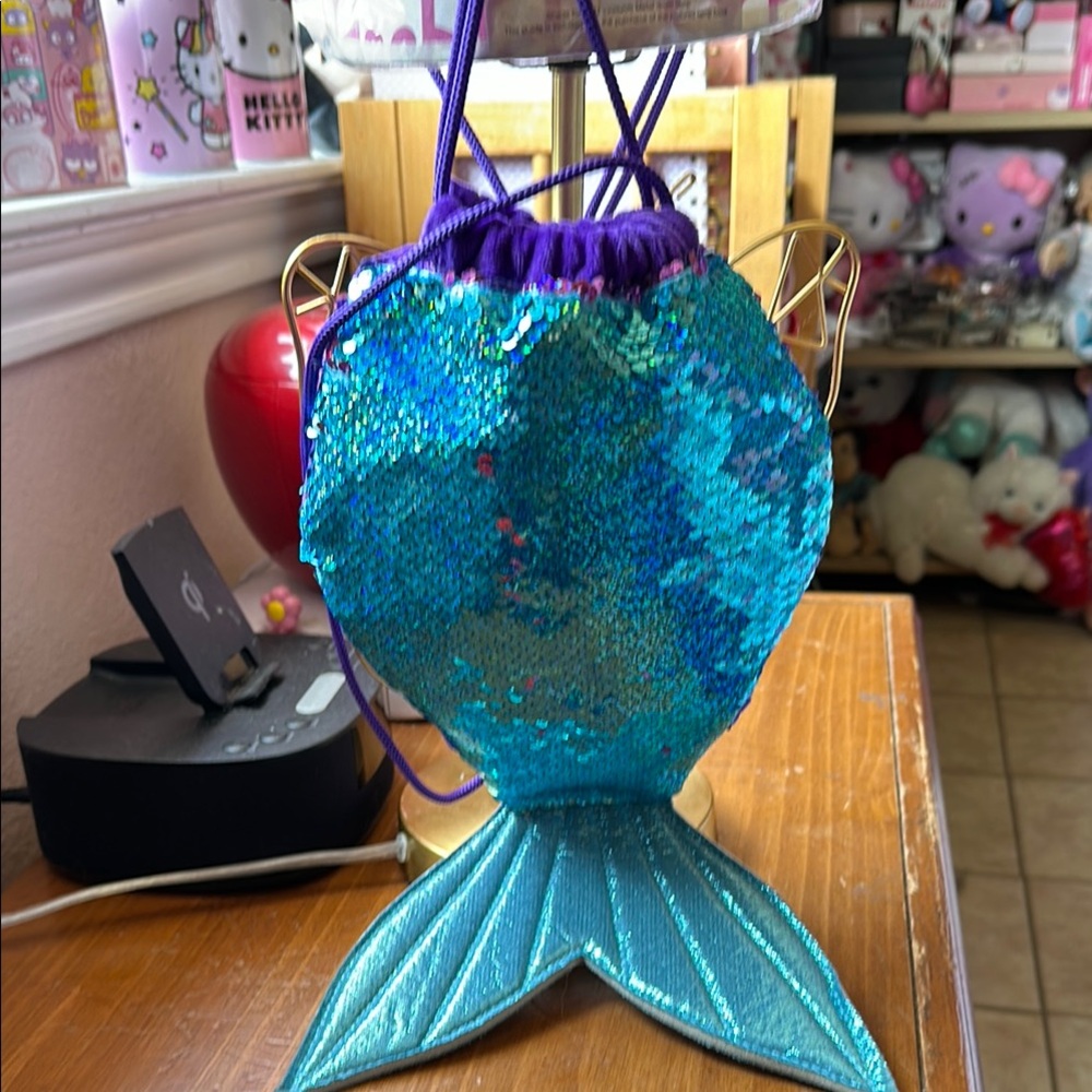 Mermaid Sequin Drawstring Bag